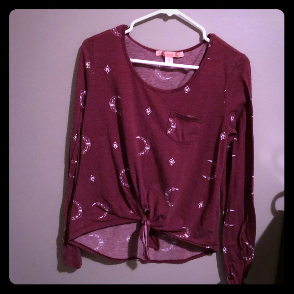 Purple pattern long sleeve
